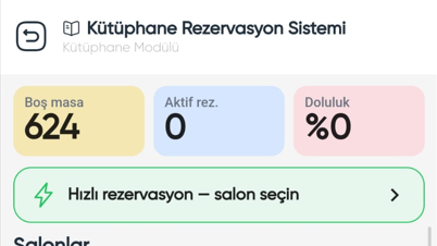 SÜMOB - Mobil Kütüphane Rezervasyon Sistemi